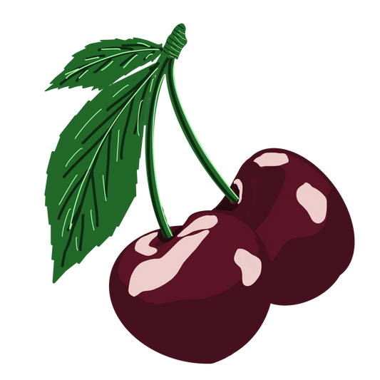 Red Cherry Seamless Pattern with Bubbles | Hand Drawn | Digital Download | Commercial Use | Repeating Design | High Resolution (12X12 Inch, 300 DPI)