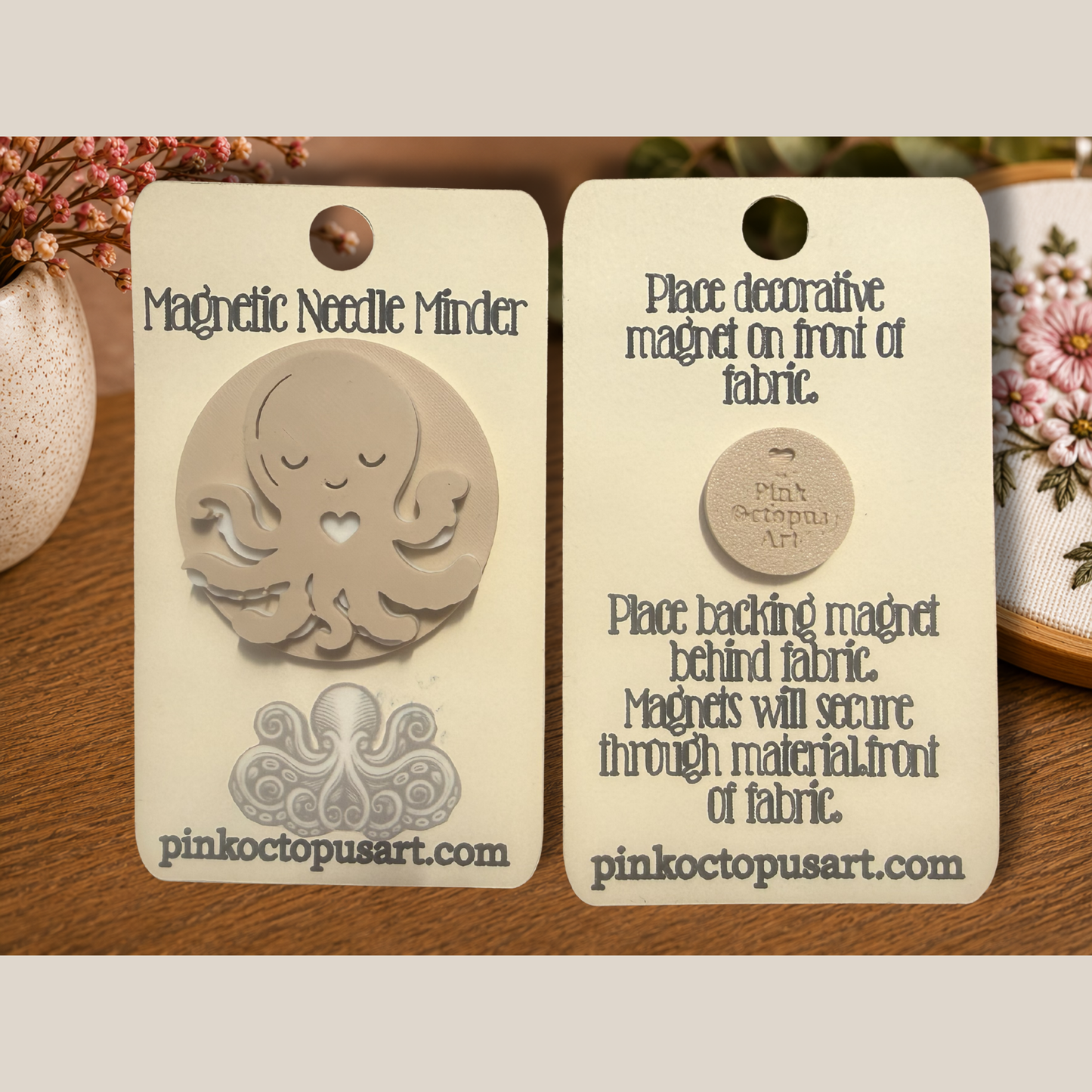 Magnetic Needle Minder | Handmade Sewing & Embroidery Accessory