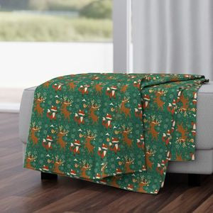 Festive Woodland Animals | Christmas Seamless Pattern | Hand Drawn | Digital Download | Commercial Use | Repeating Design | High Resolution (12X12 Inch, 300 DPI)