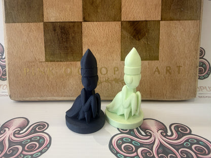 Enchanted Garden Chess Set | Handmade Fantasy Woodland Chess Pieces