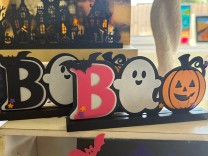 BOO Halloween Sign – 3D Printed Freestanding Halloween Decoration