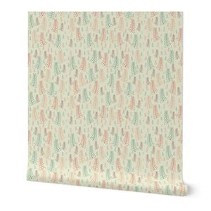 Whimsy Fern Seamless Pattern | Hand Drawn | Digital Download | Commercial Use | Repeating Design | High Resolution (12X12 Inch, 300 DPI)