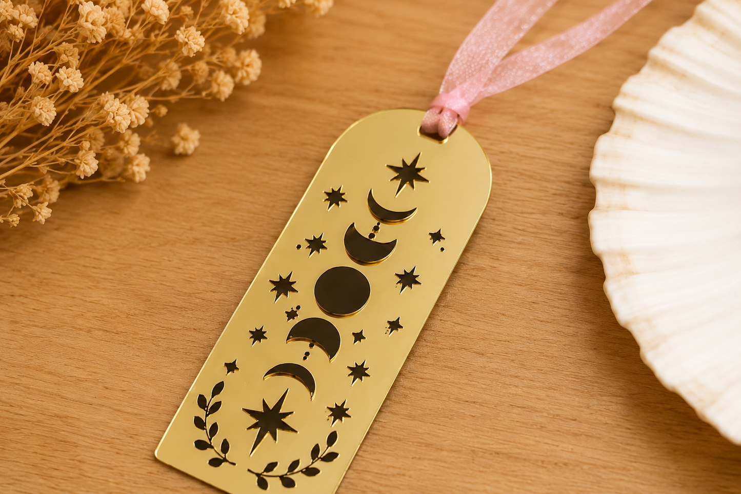 Handmade Acrylic Bookmarks | Decorative Ribbon Bookmarks | Gift for Book Lovers