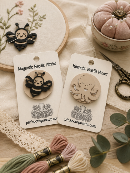 Magnetic Needle Minder | Handmade Sewing & Embroidery Accessory