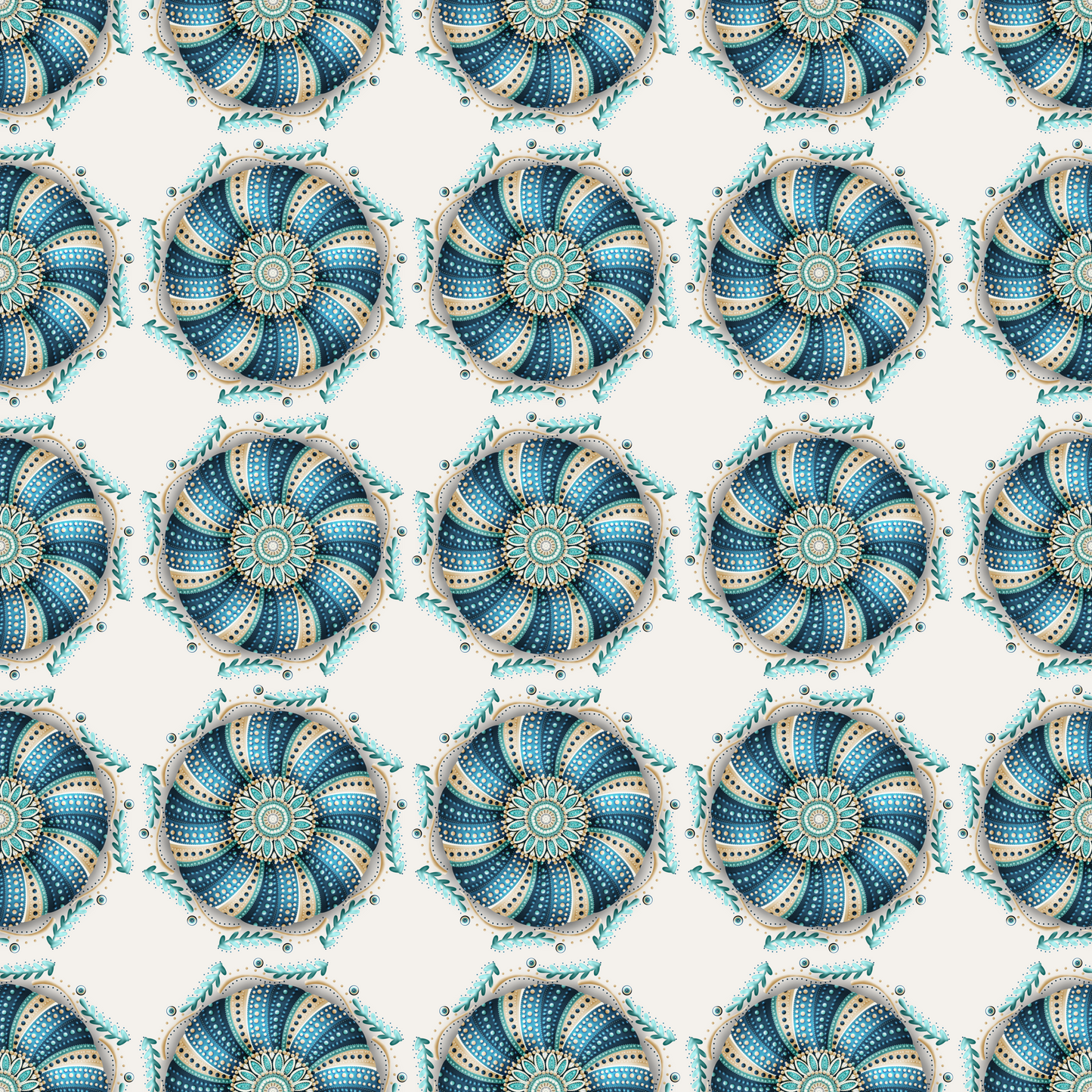 Urchin Shell Designer Collection – 12x12” 300 DPI Digital Download