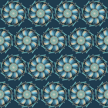 Urchin Shell Seamless Pattern – 12x12” 300 DPI Digital Download