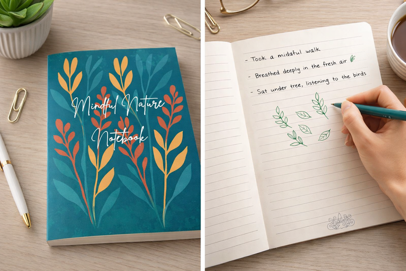 Mindful Nature: ADHD Grounding & Mindfulness Notebook